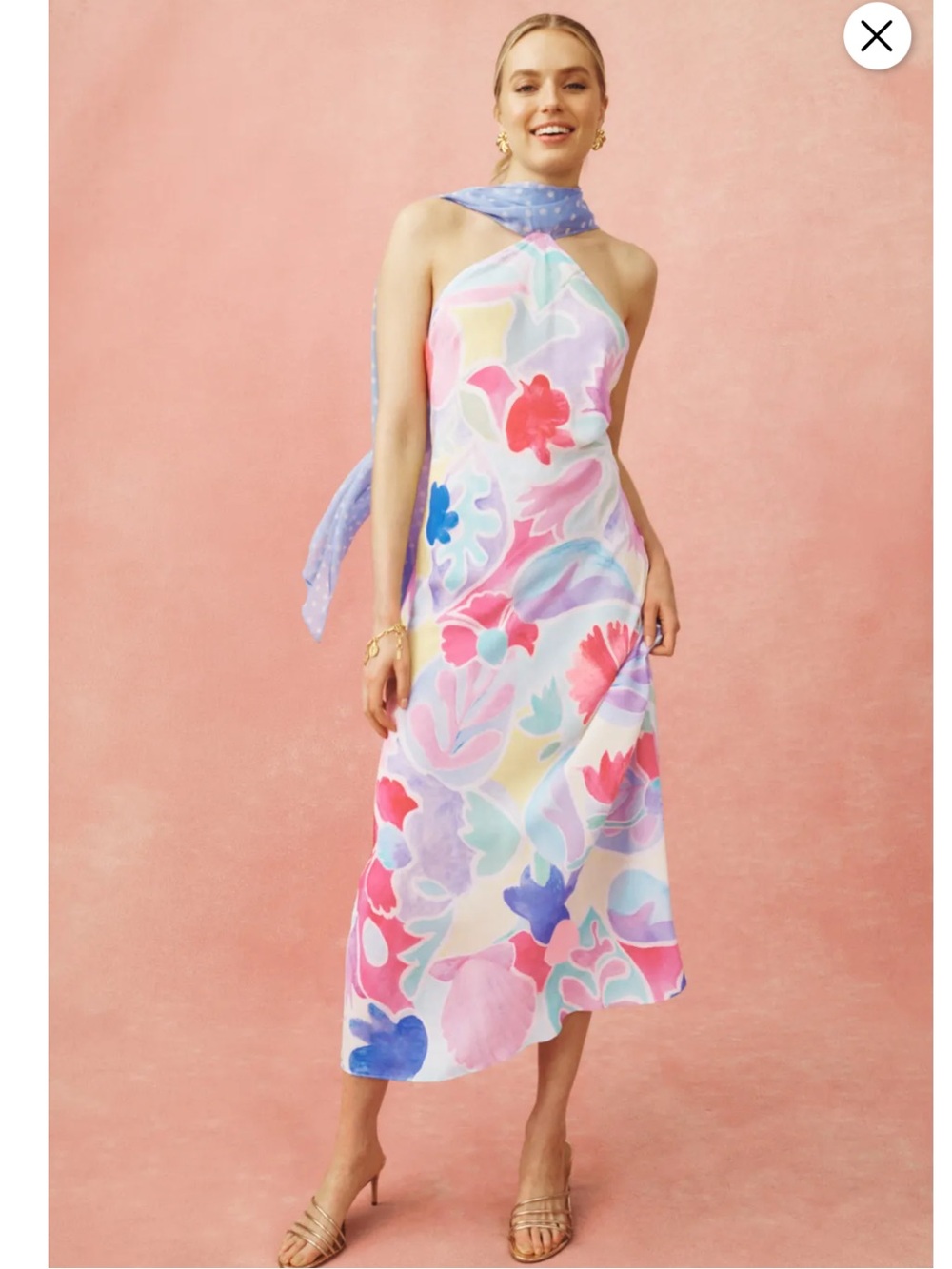 RIXO Hayley Halter Dress, Size: M